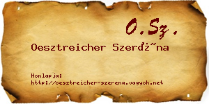 Oesztreicher Szeréna névjegykártya